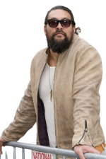 Wrecking Crew Jason Momoa Beige Leather Jacket - Image 3